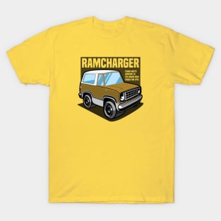 Light Gold Ramcharger (White-Based) - 1974 T-Shirt